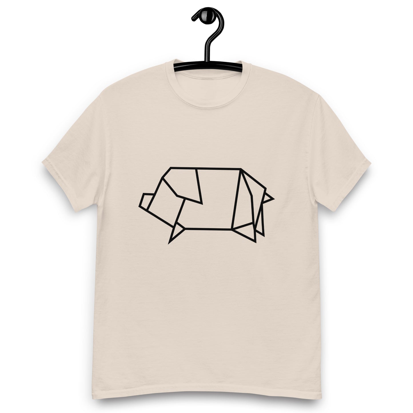 Pig (black) - Origami Series - Men's classic tee