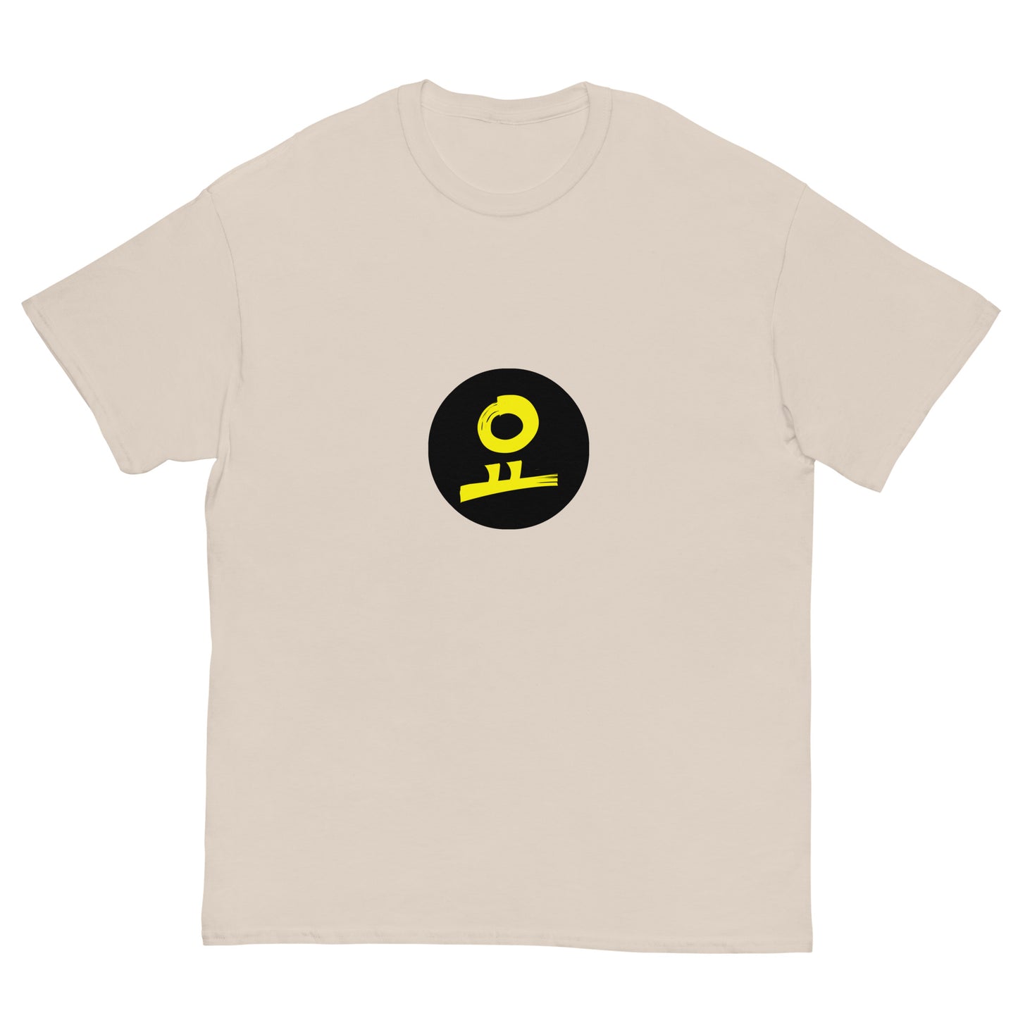요 Yellow Black Fill Circle Stamp