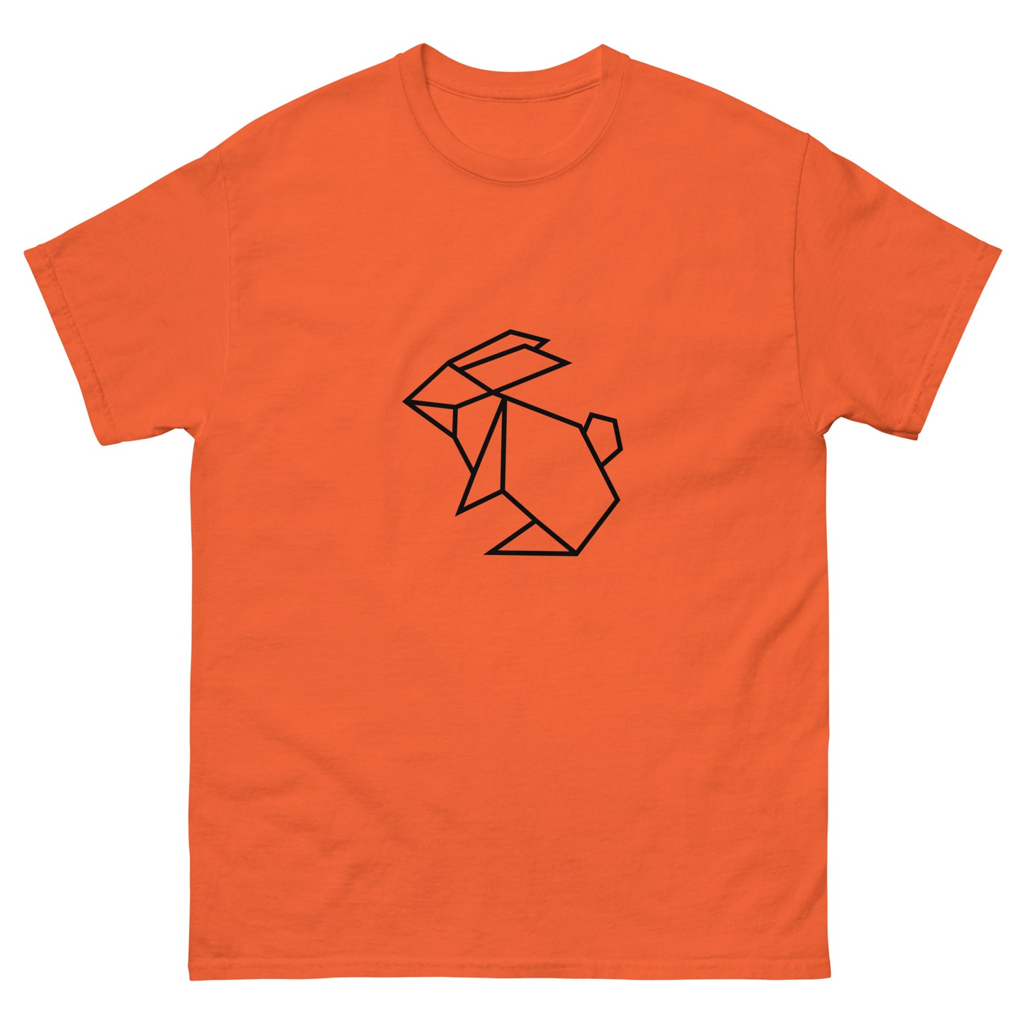 Rabbit (black) - Origami Series - Men's classic tee
