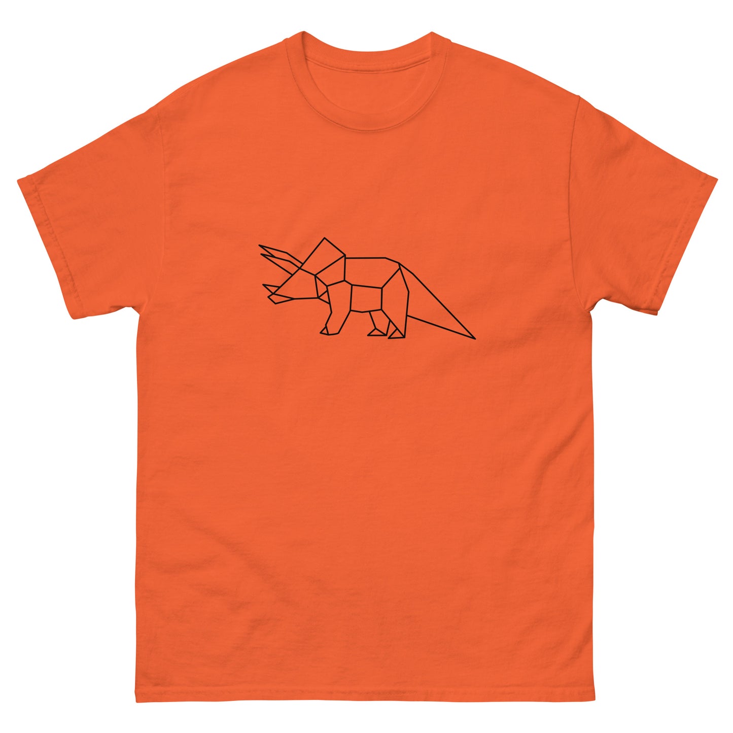 Triceratops (black) - Origami Series - Men's classic tee
