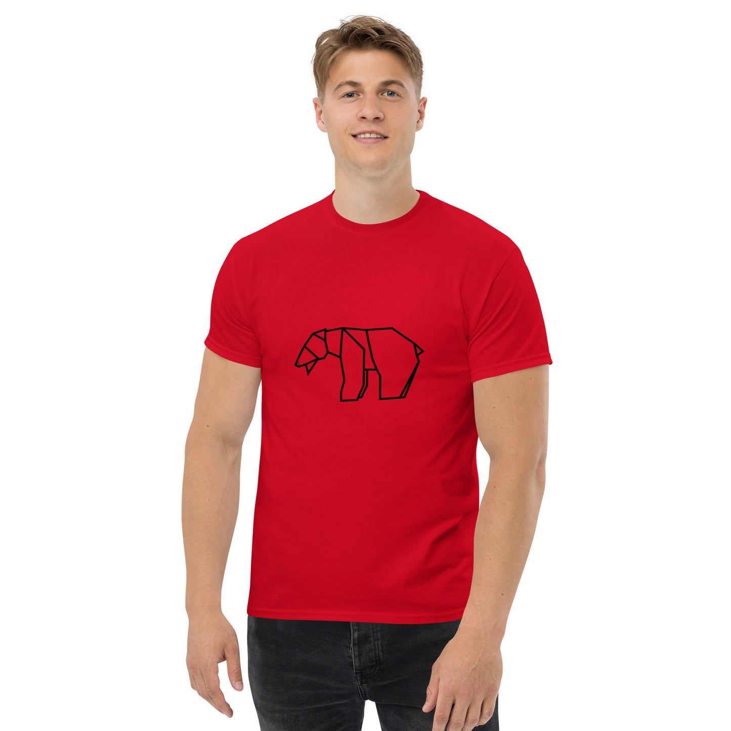 Bear (black) - Origami Series - Men's classic tee