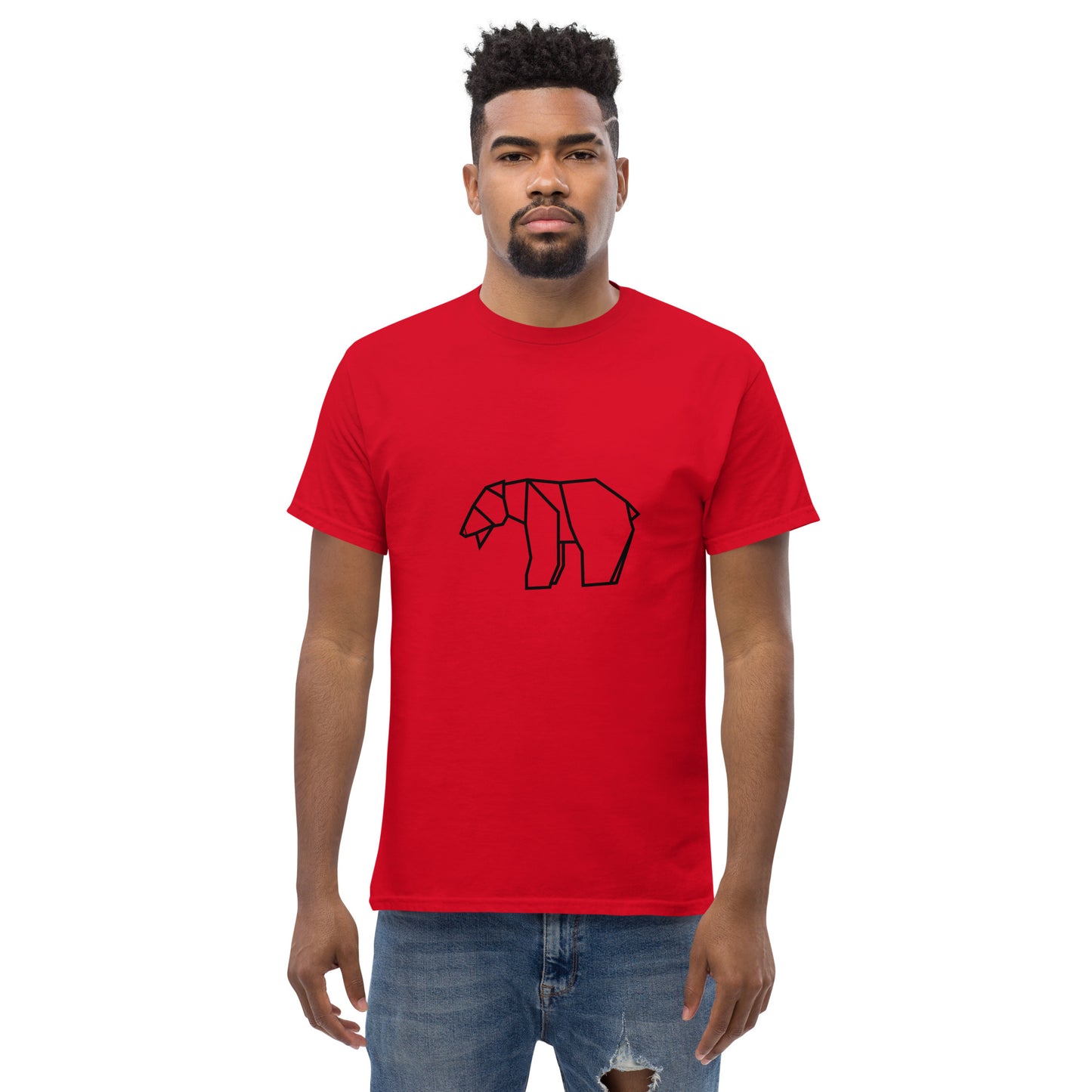 Bear (black) - Origami Series - Men's classic tee
