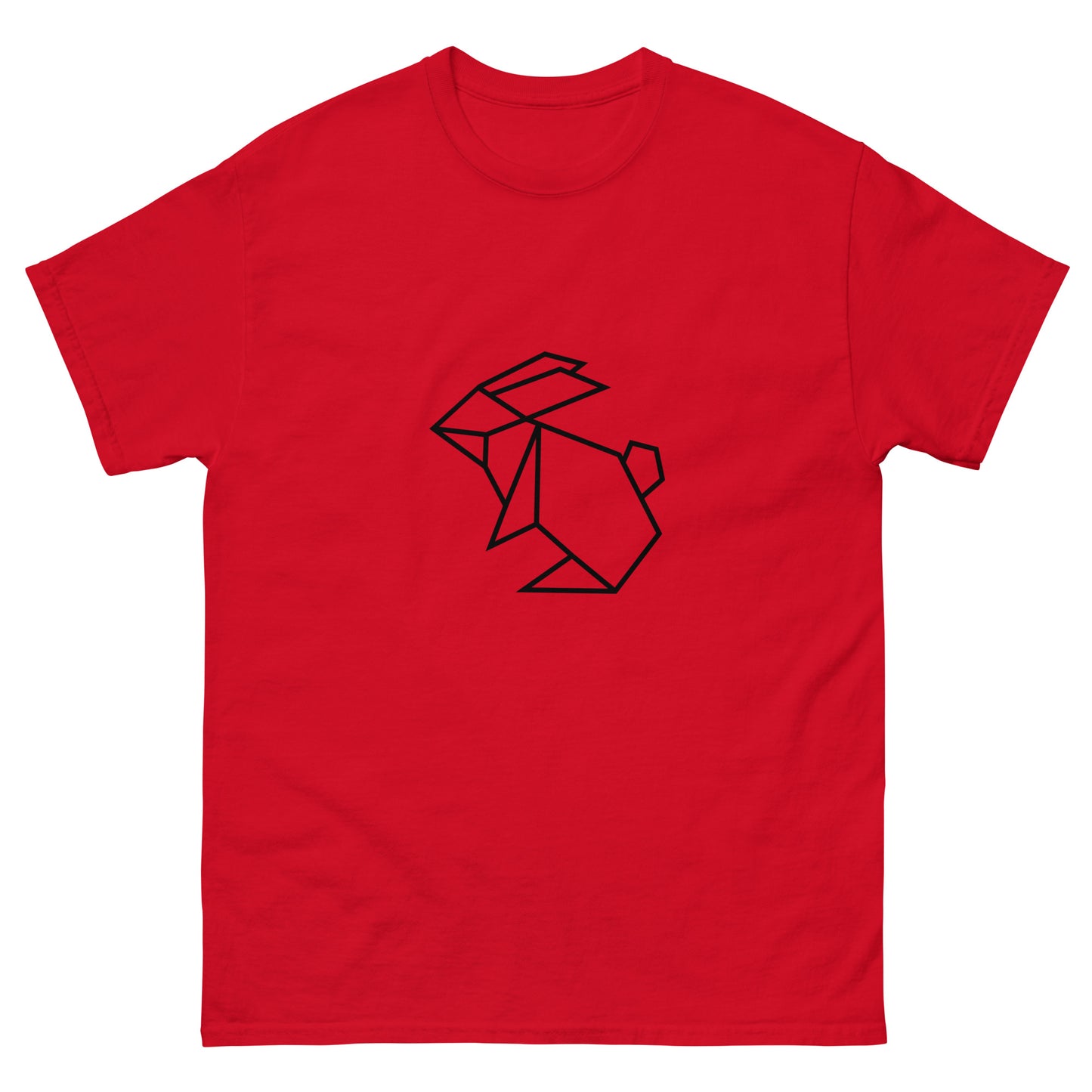 Rabbit (black) - Origami Series - Men's classic tee