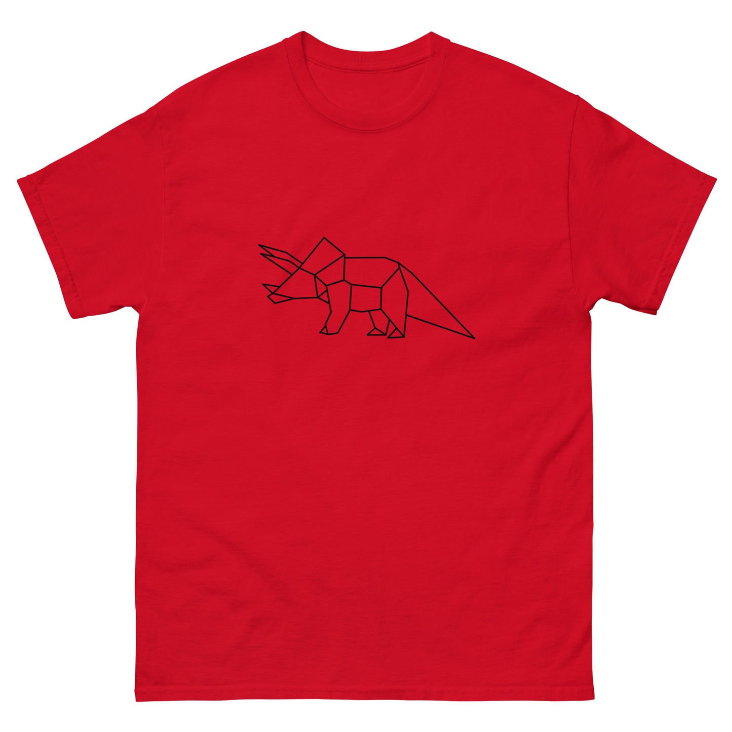 Triceratops (black) - Origami Series - Men's classic tee