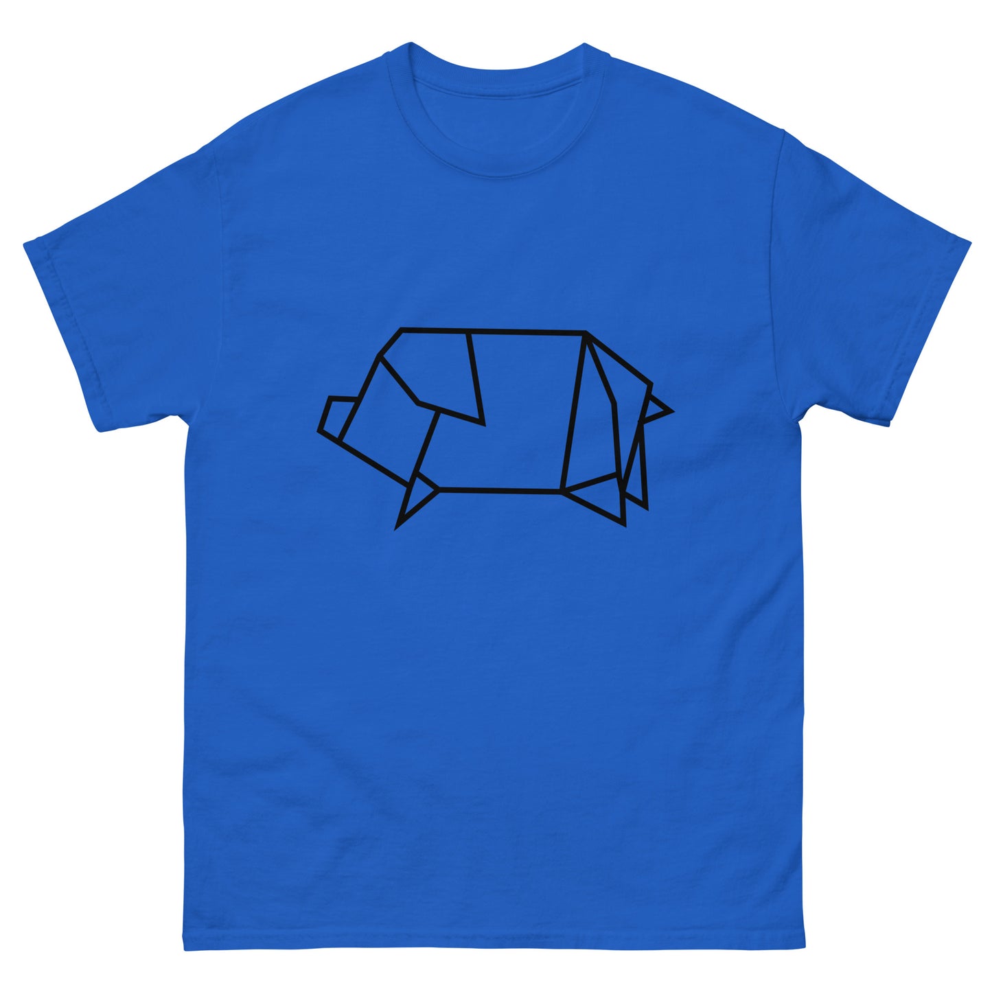 Pig (black) - Origami Series - Men's classic tee