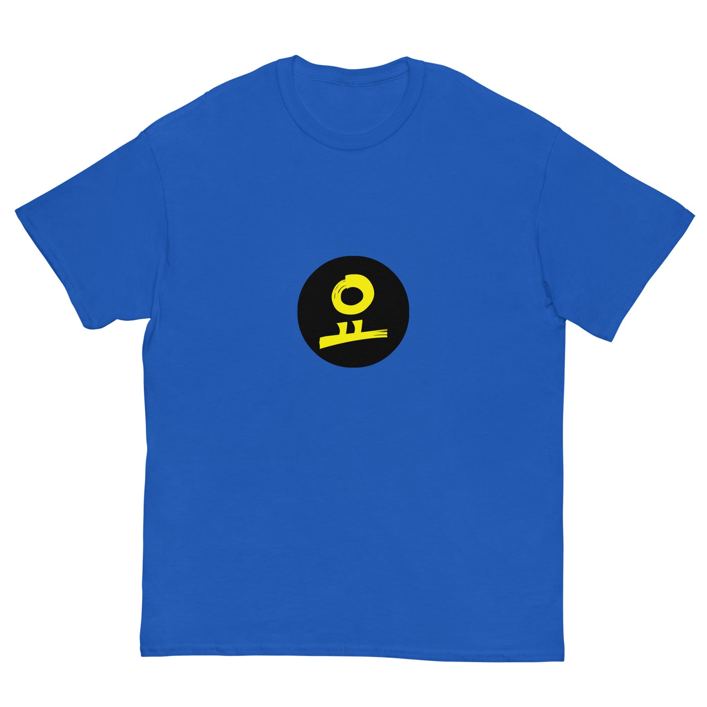 요 Yellow Black Fill Circle Stamp