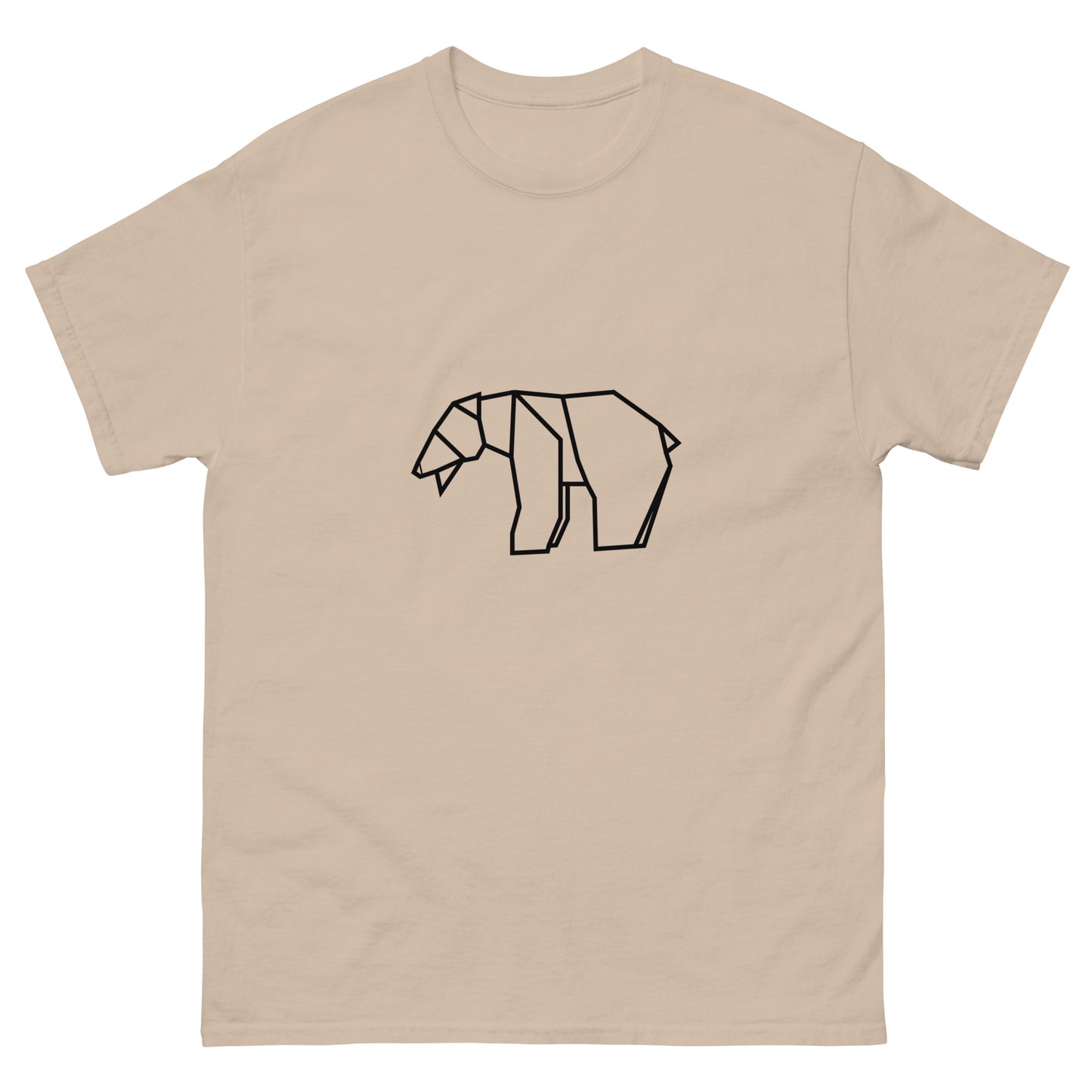 Bear (black) - Origami Series - Men's classic tee