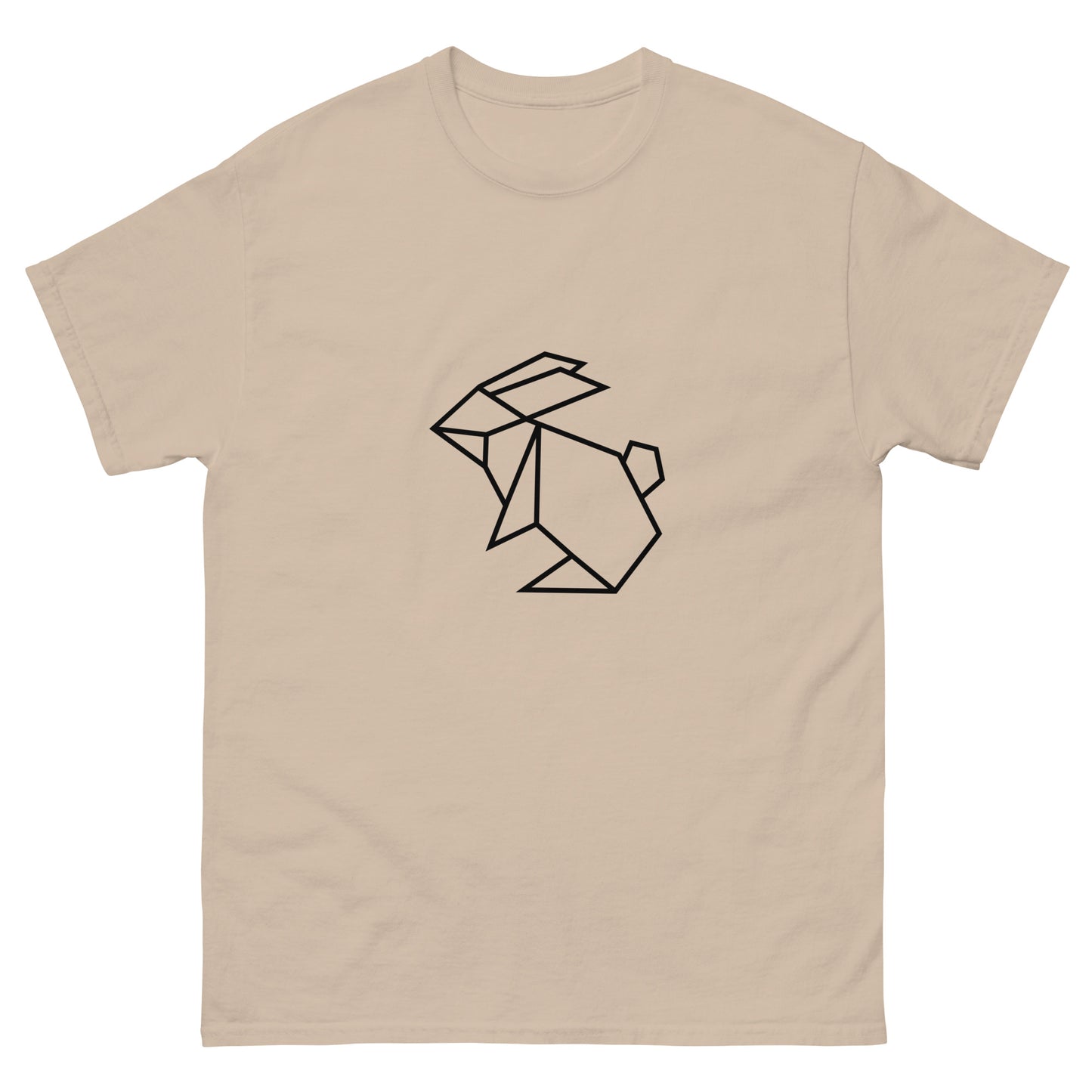 Rabbit (black) - Origami Series - Men's classic tee