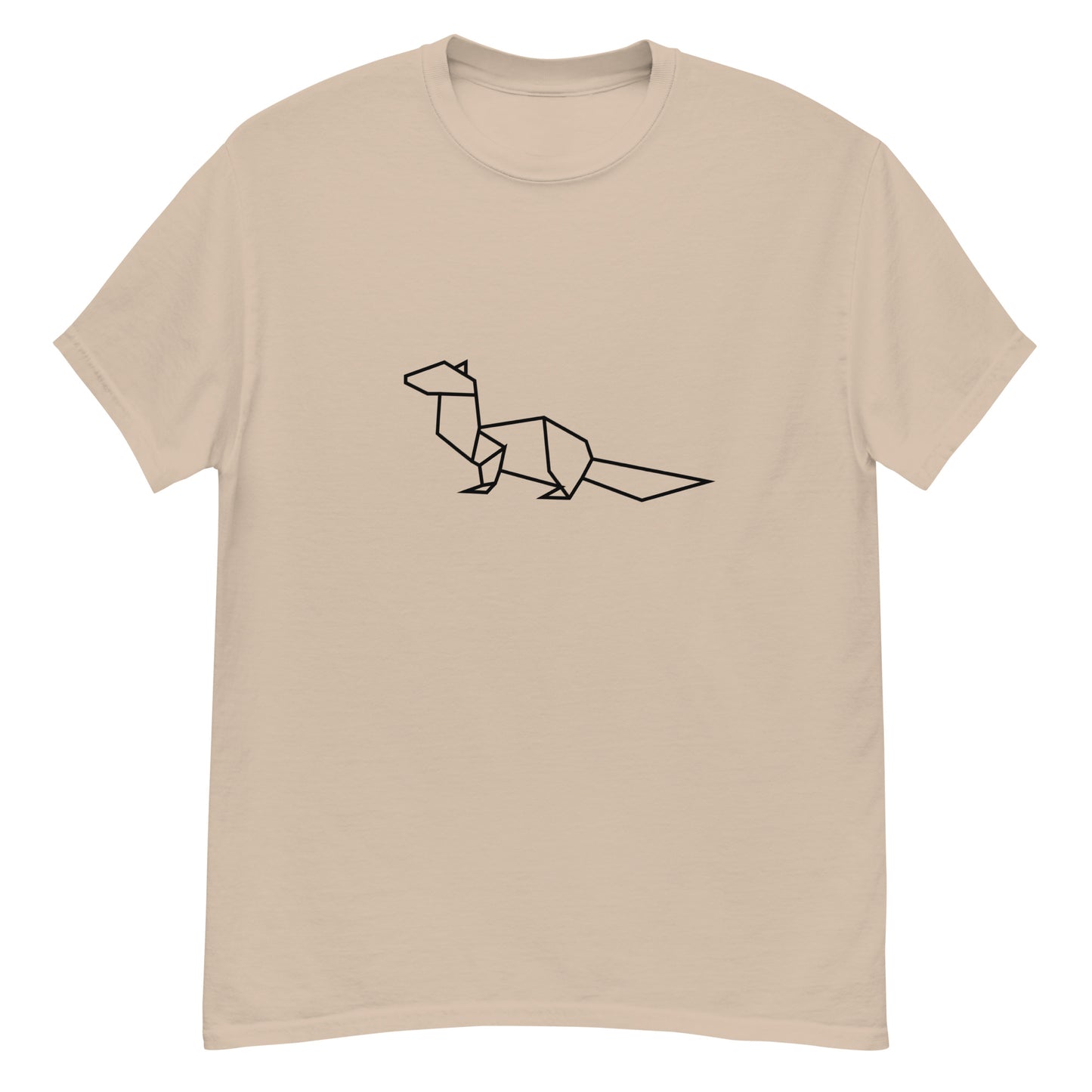 Ferret (black) - Origami Series - Men's classic tee