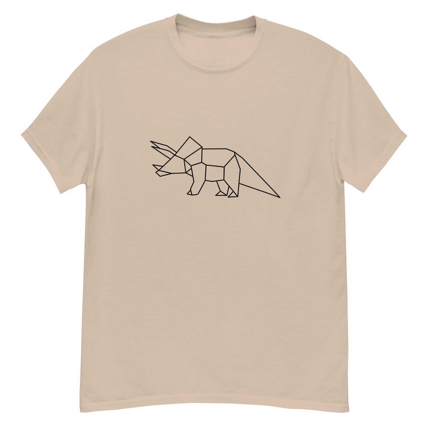 Triceratops (black) - Origami Series - Men's classic tee