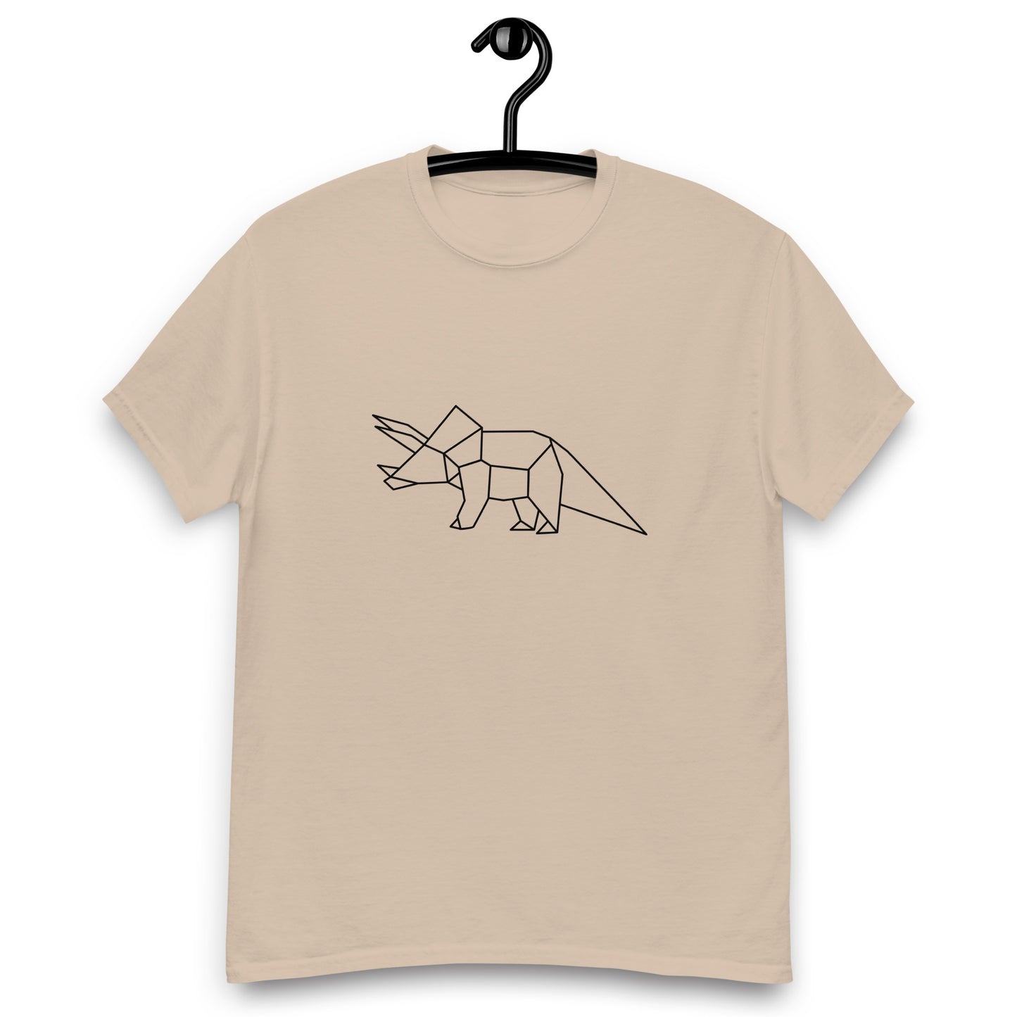Triceratops (black) - Origami Series - Men's classic tee