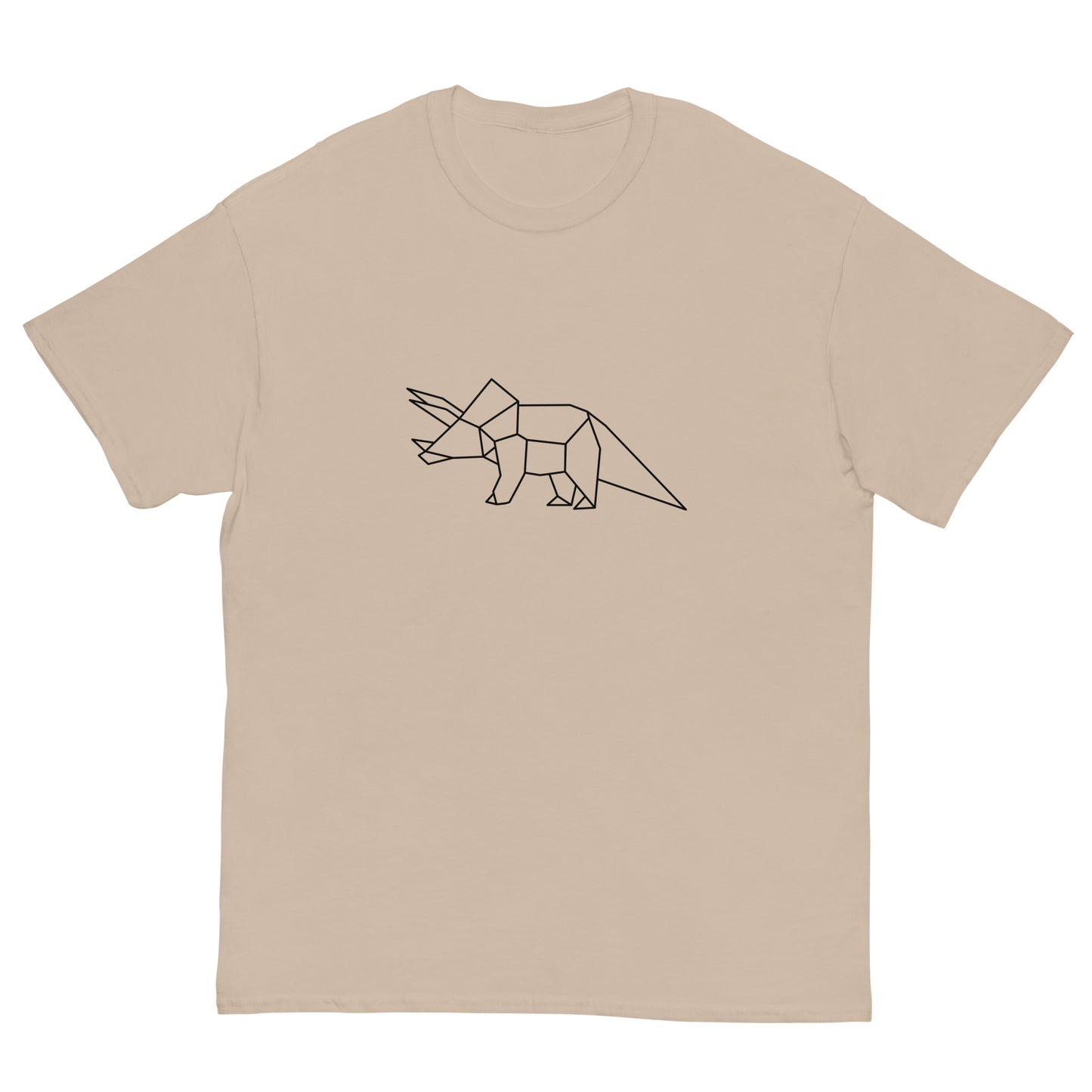 Triceratops (black) - Origami Series - Men's classic tee