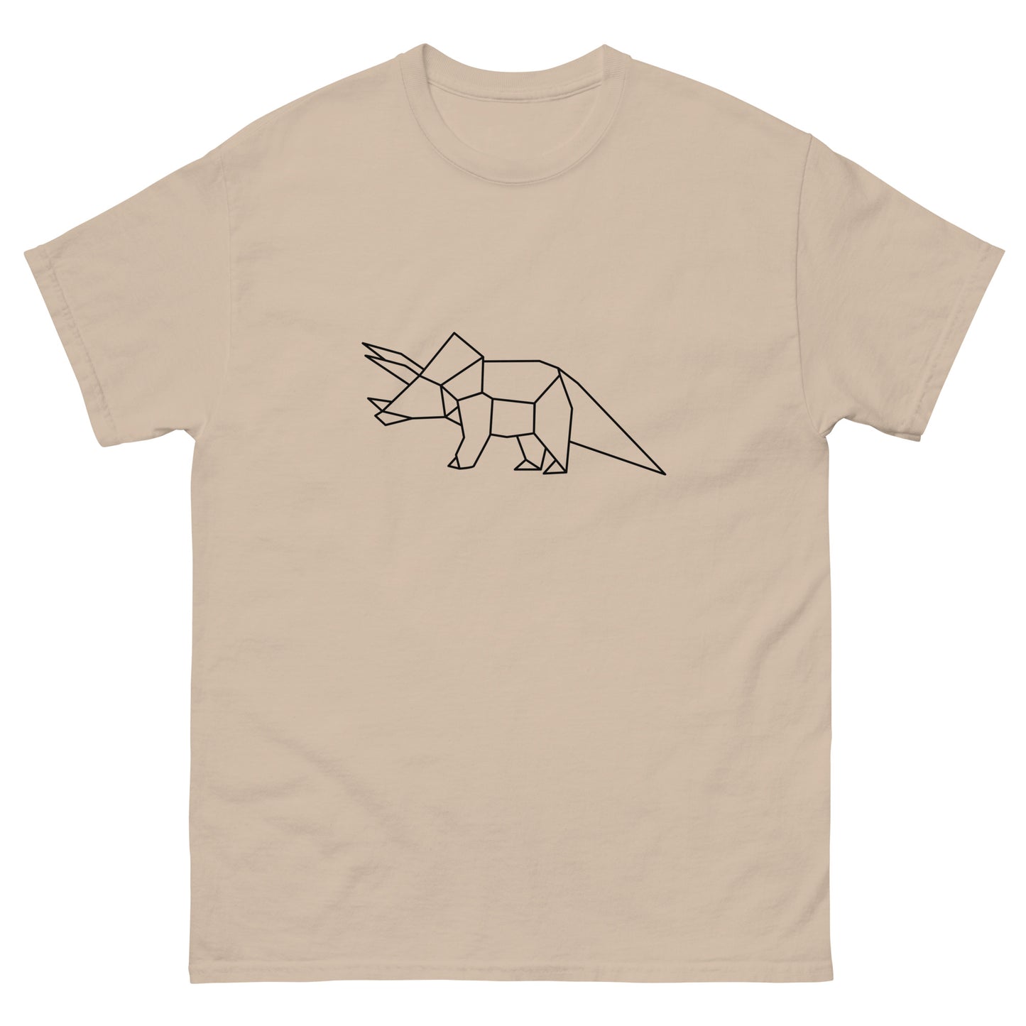 Triceratops (black) - Origami Series - Men's classic tee