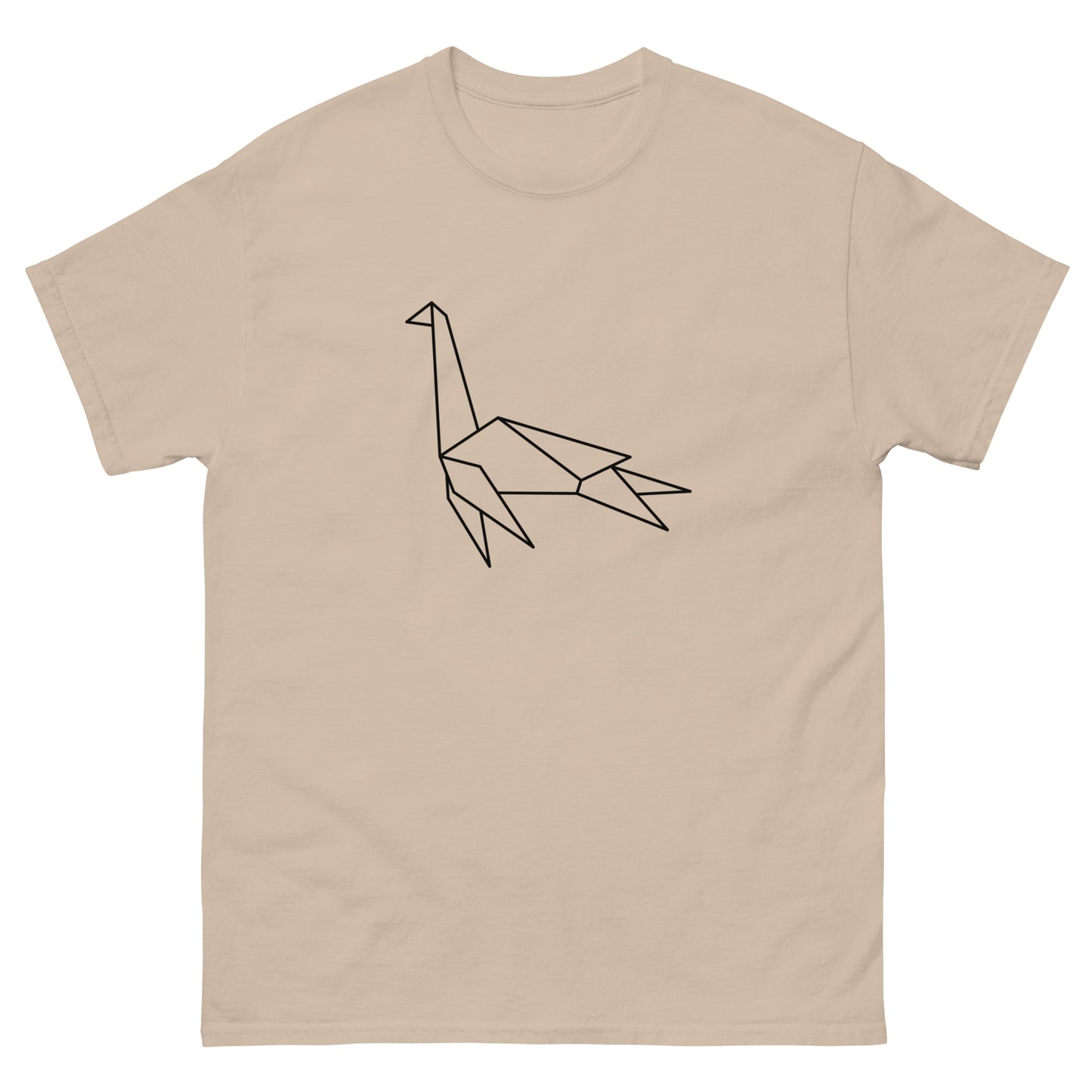 Plesiosaurus (black) - Origami Series - Men's classic tee