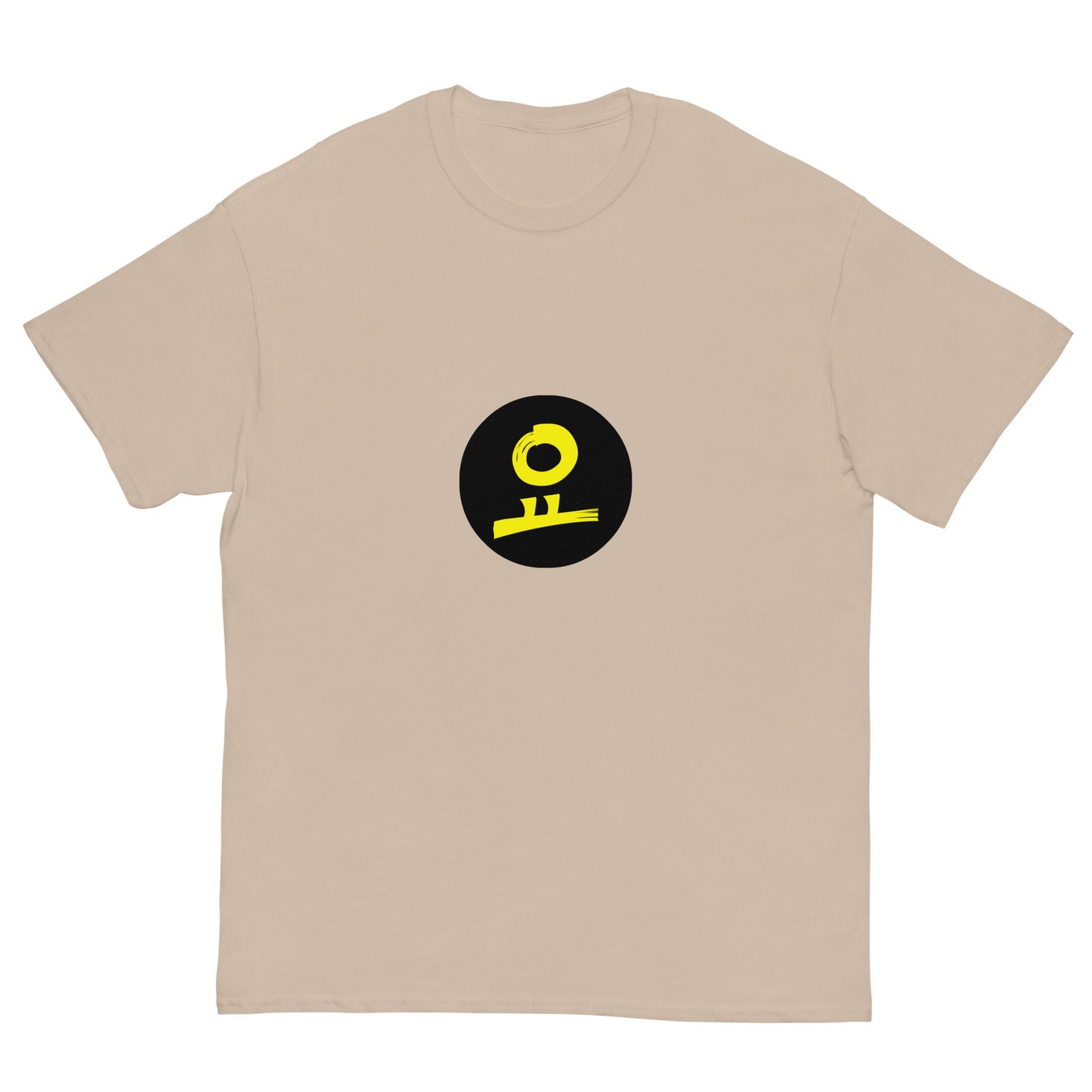 요 Yellow Black Fill Circle Stamp