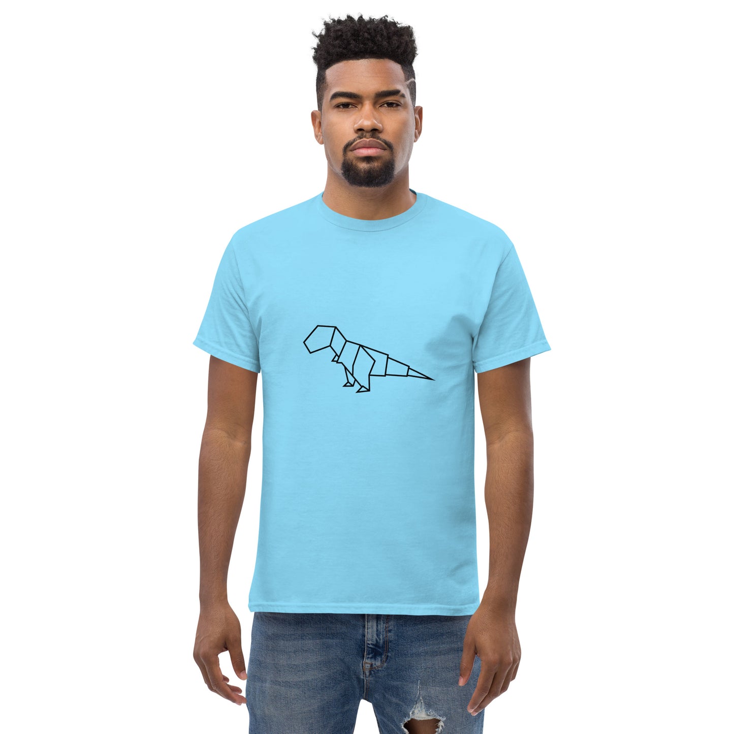 T-Rex (black) - Origami Series - Men's classic tee