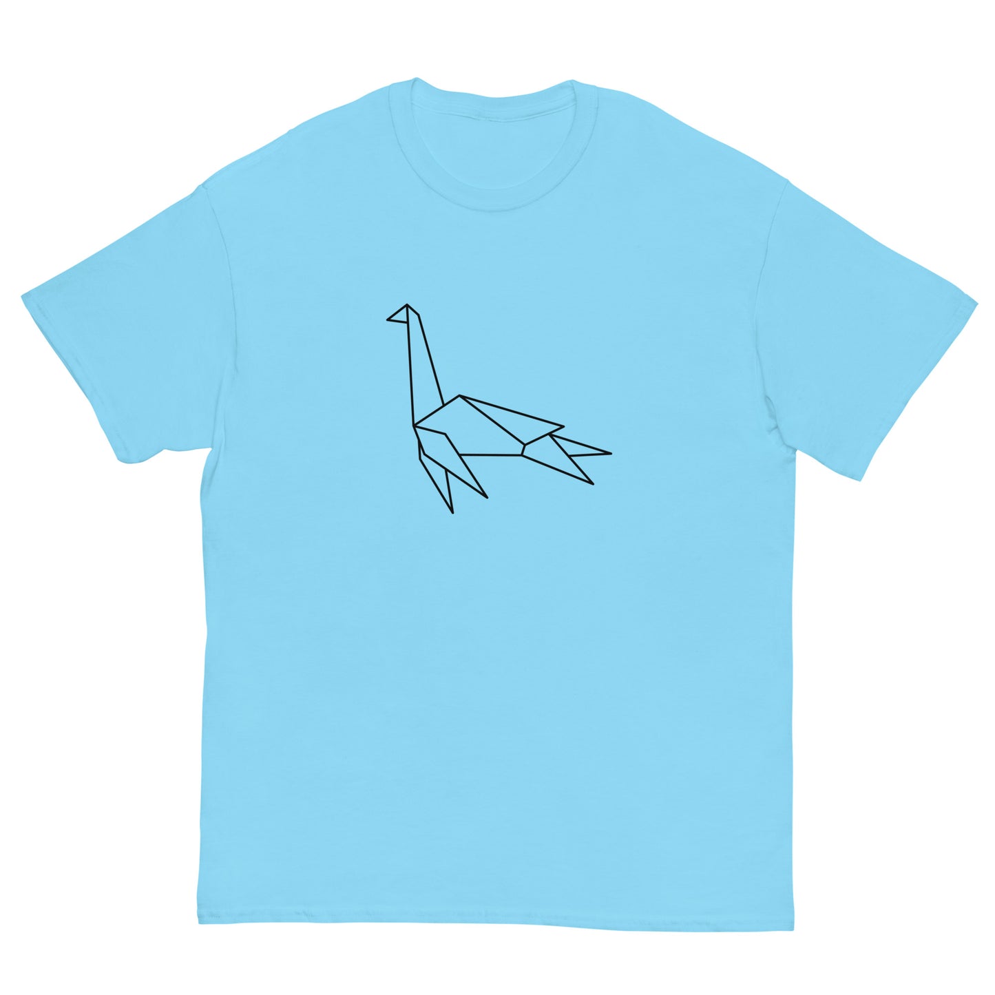 Plesiosaurus (black) - Origami Series - Men's classic tee