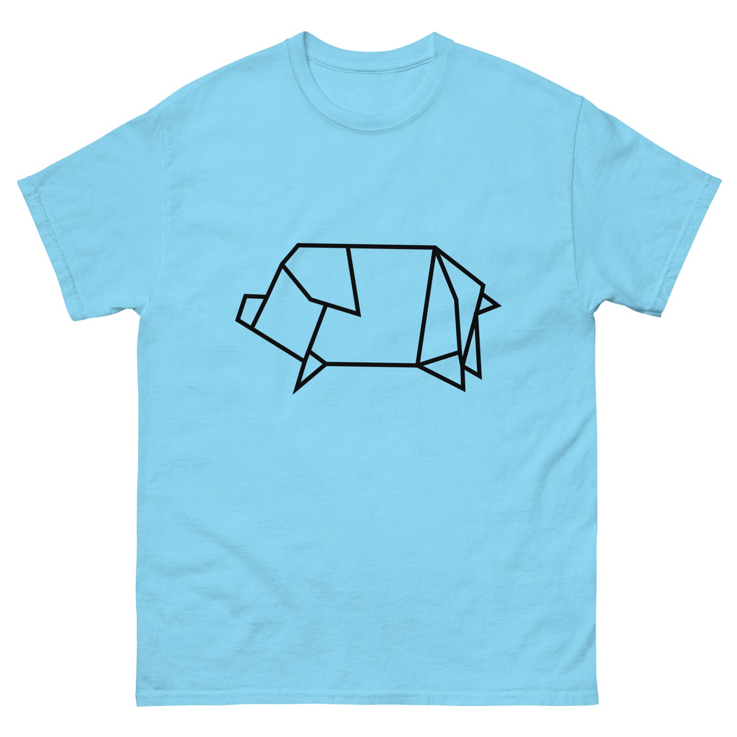 Pig (black) - Origami Series - Men's classic tee