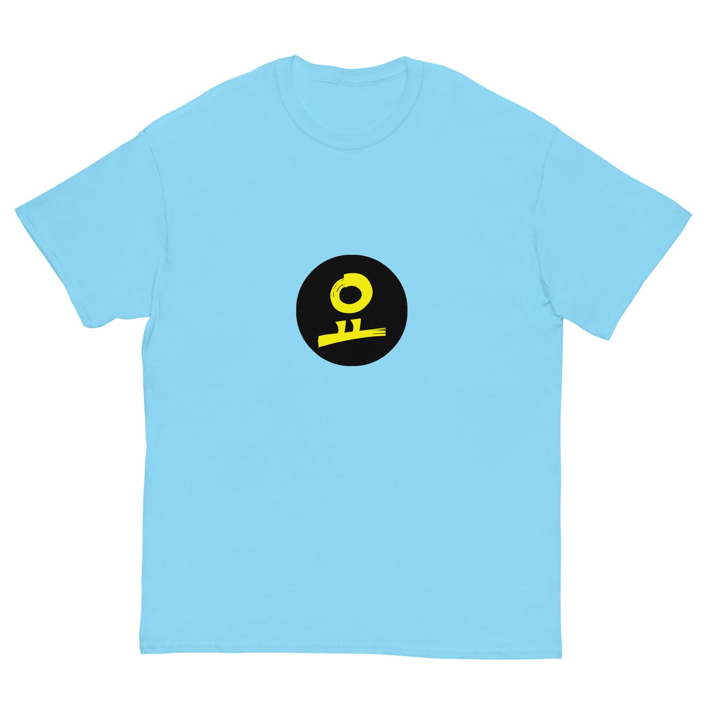 요 Yellow Black Fill Circle Stamp