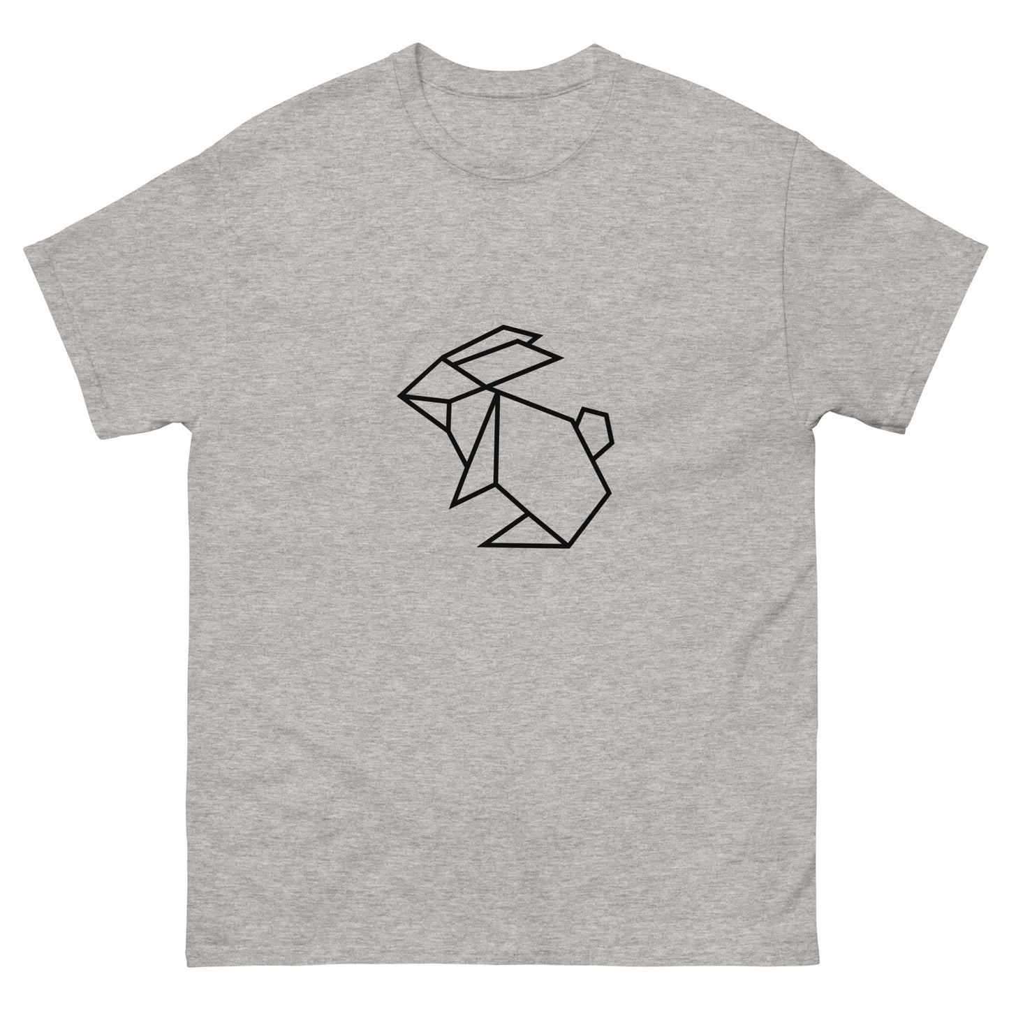 Rabbit (black) - Origami Series - Men's classic tee