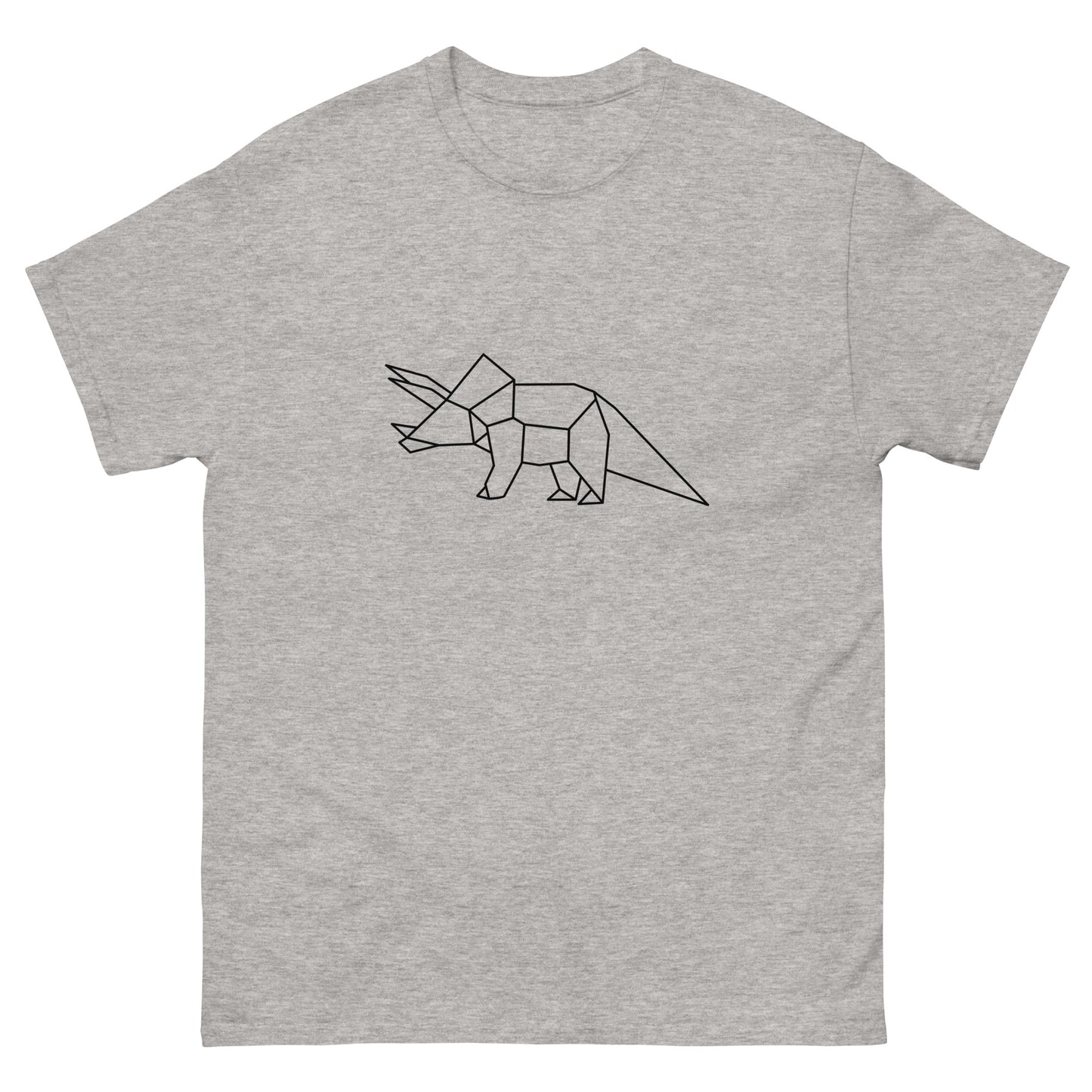 Triceratops (black) - Origami Series - Men's classic tee
