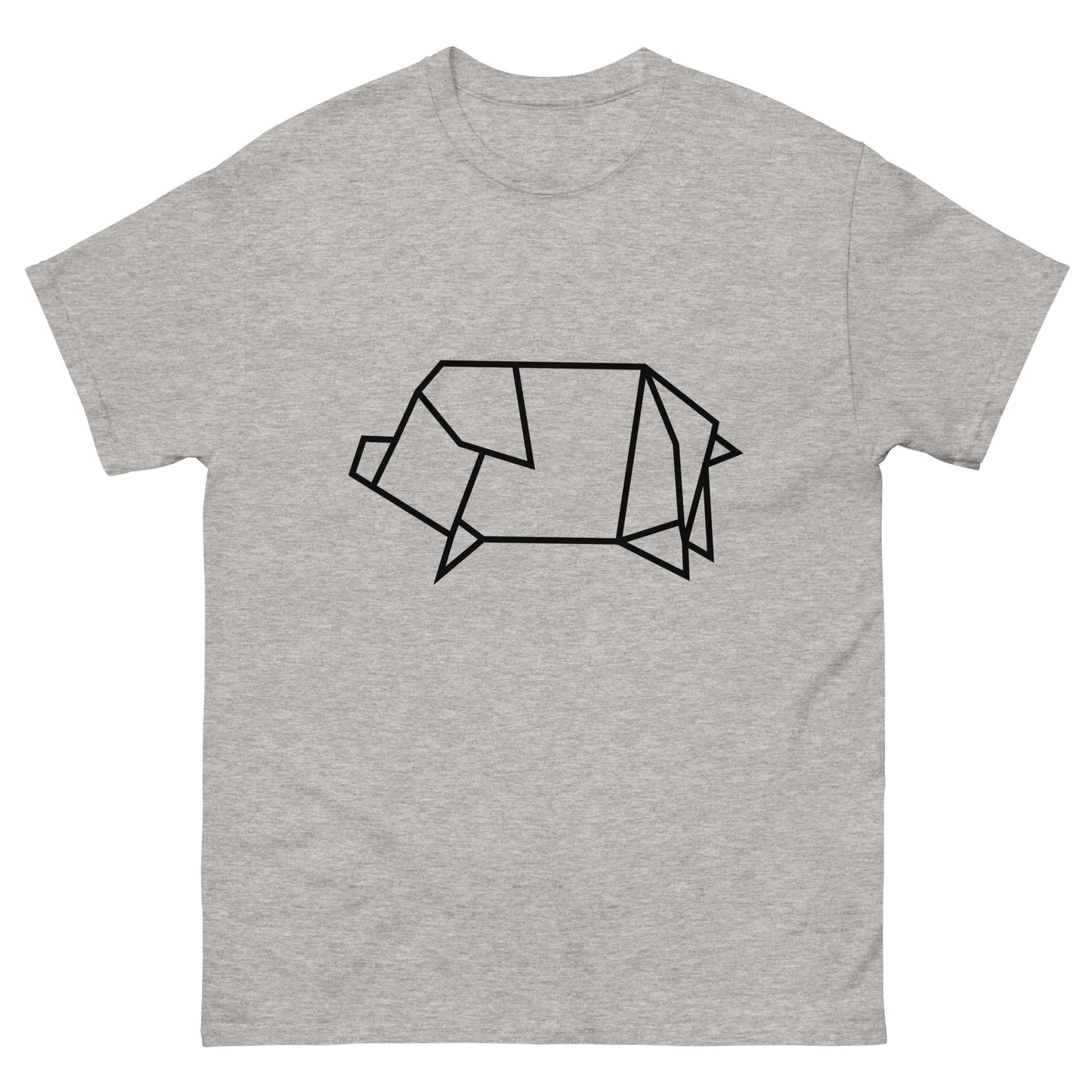 Pig (black) - Origami Series - Men's classic tee