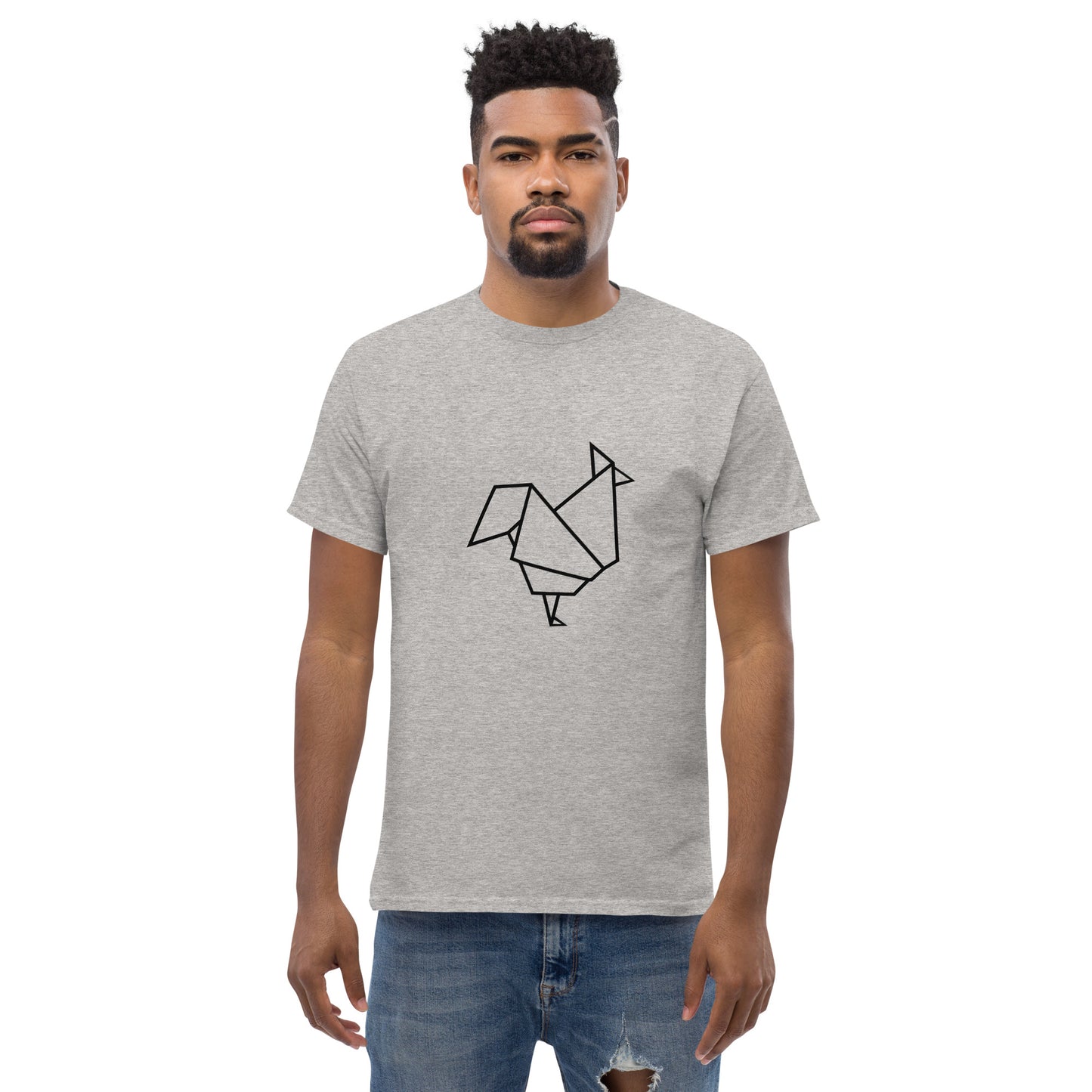 Rooster (black) - Origami Series - Men's classic tee