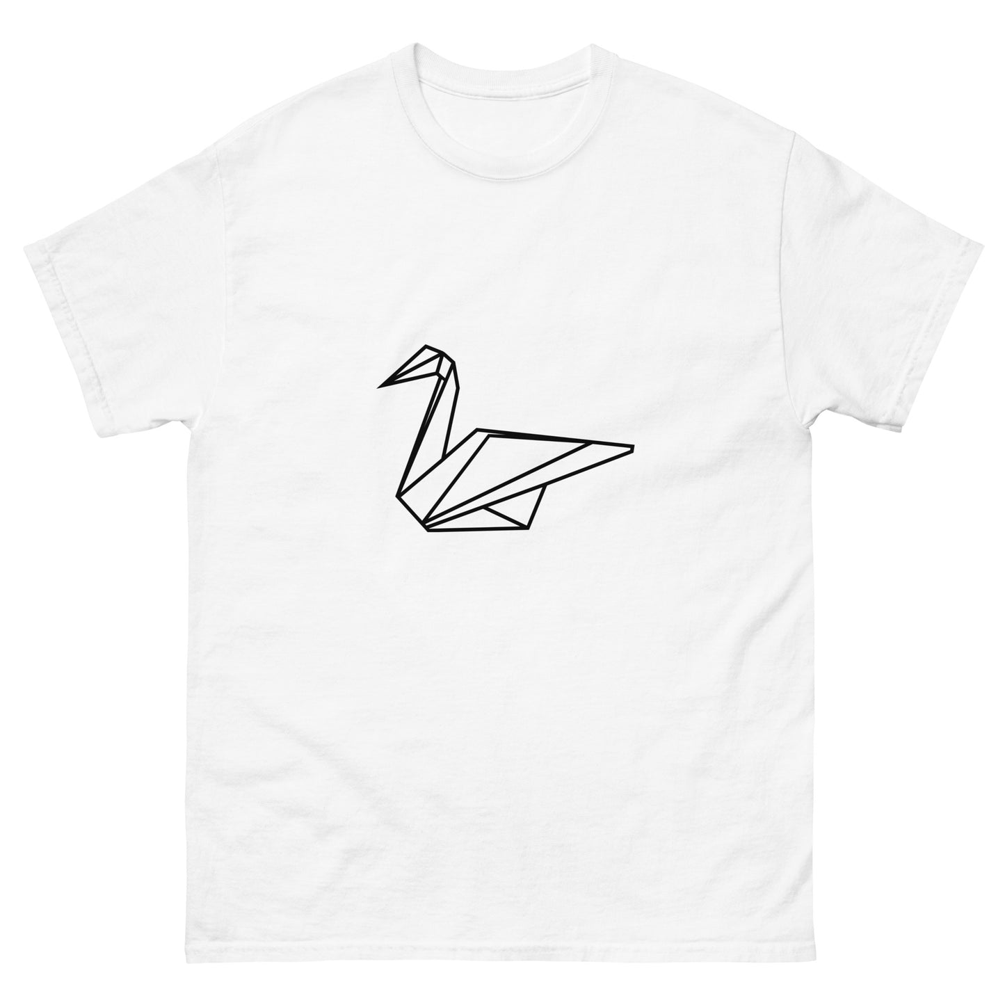 Swan (black) - Origami Series - Men's classic tee