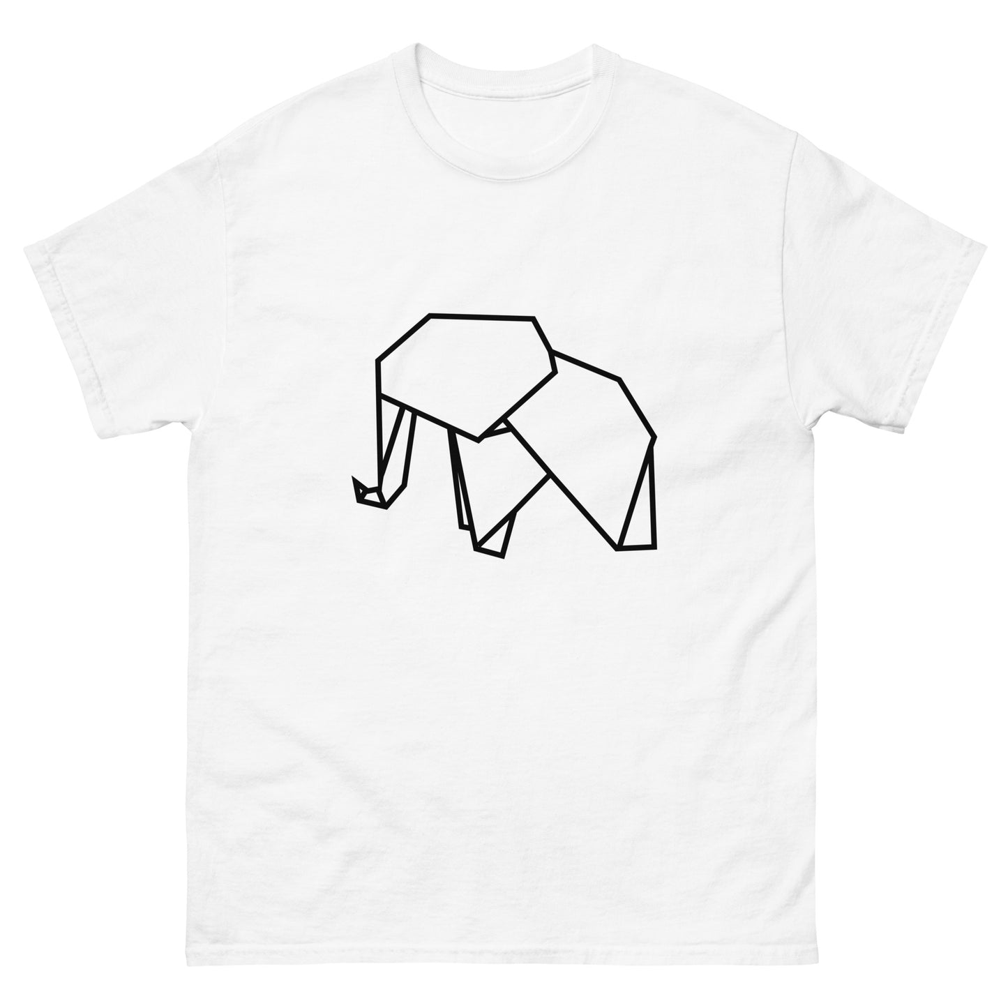 Elephant (black) - Origami Series - Men's classic tee