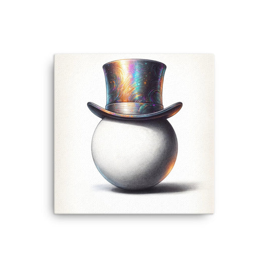 Chromatic Top Hat - Canvas Print