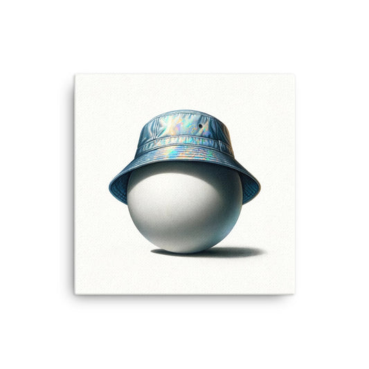 Iridescent Bucket Hat #2 - Canvas Print