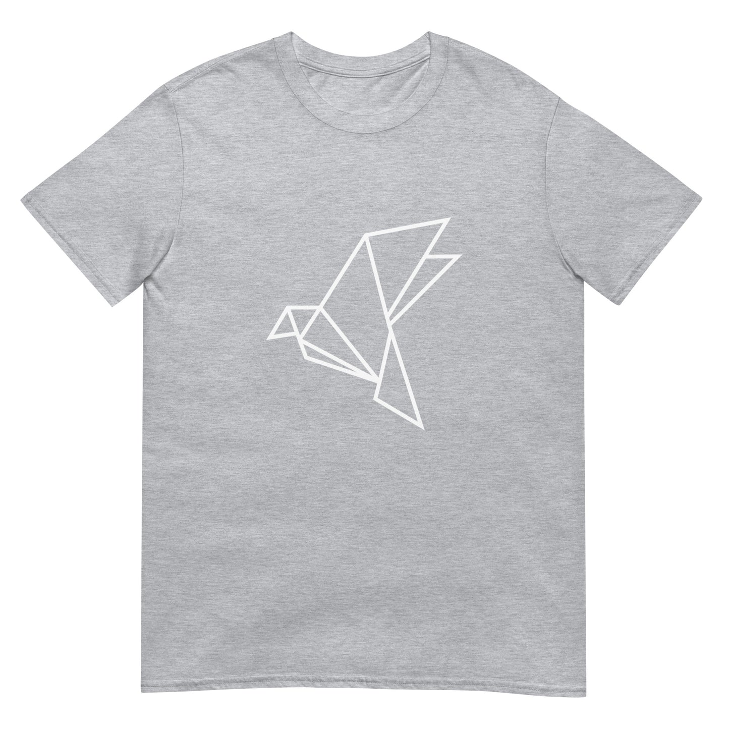 Dove (white) - Origami Series - Short-Sleeve Unisex T-Shirt