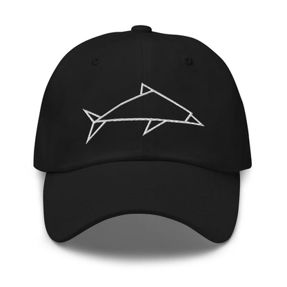 Dolphin (white) - Origami Series - Cap