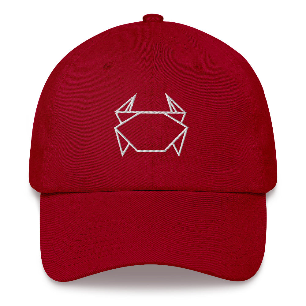 Crab (white) - Origami Series - Cap