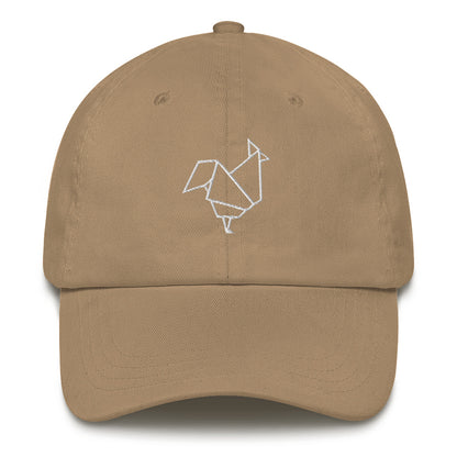 Rooster (white) - Origami Series - Cap