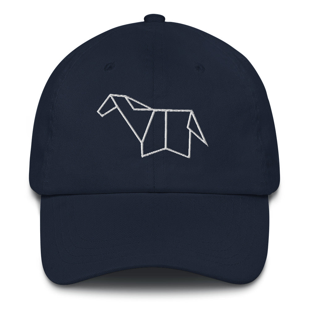Horse (white) - Origami Series - Cap
