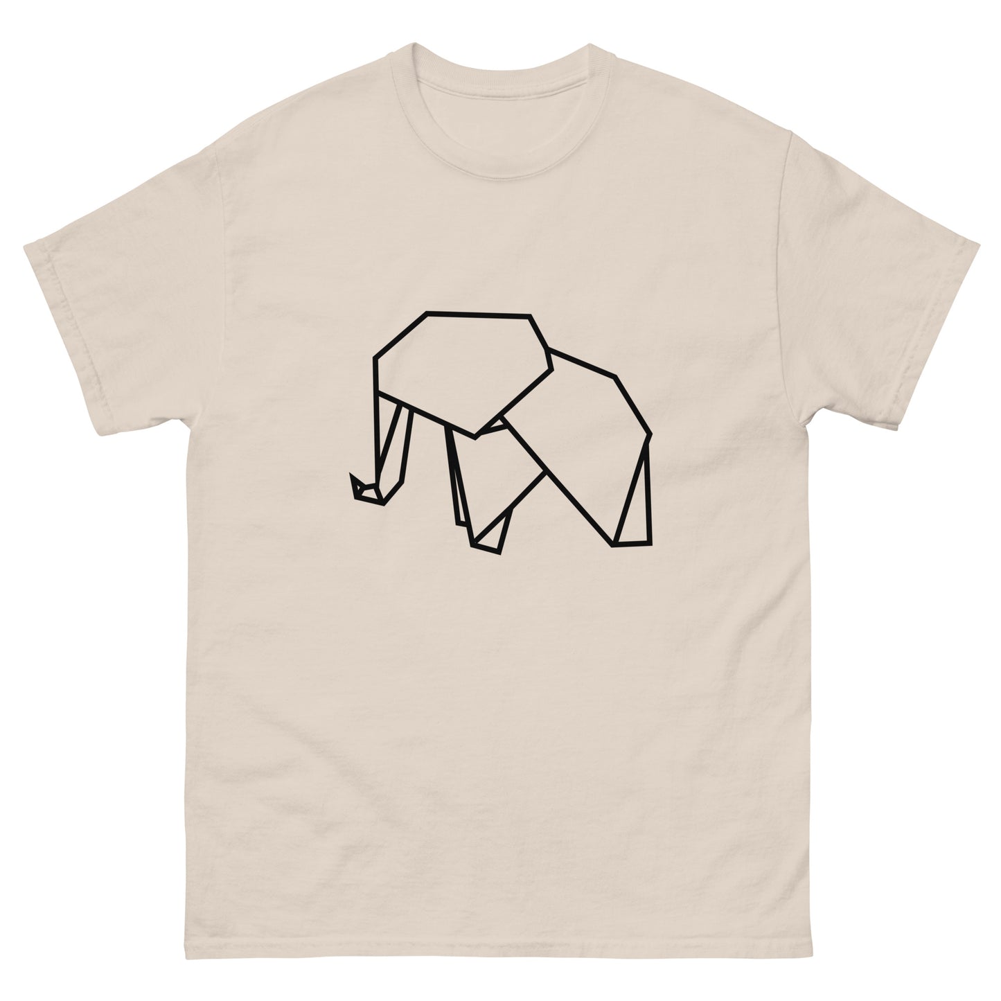 Elephant (black) - Origami Series - Men's classic tee
