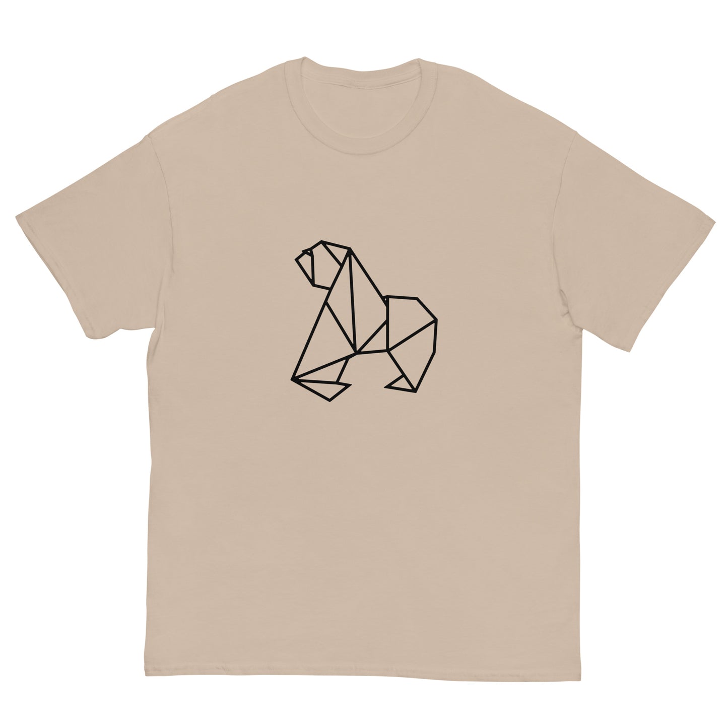 Gorilla (black) - Origami Series - Men's classic tee